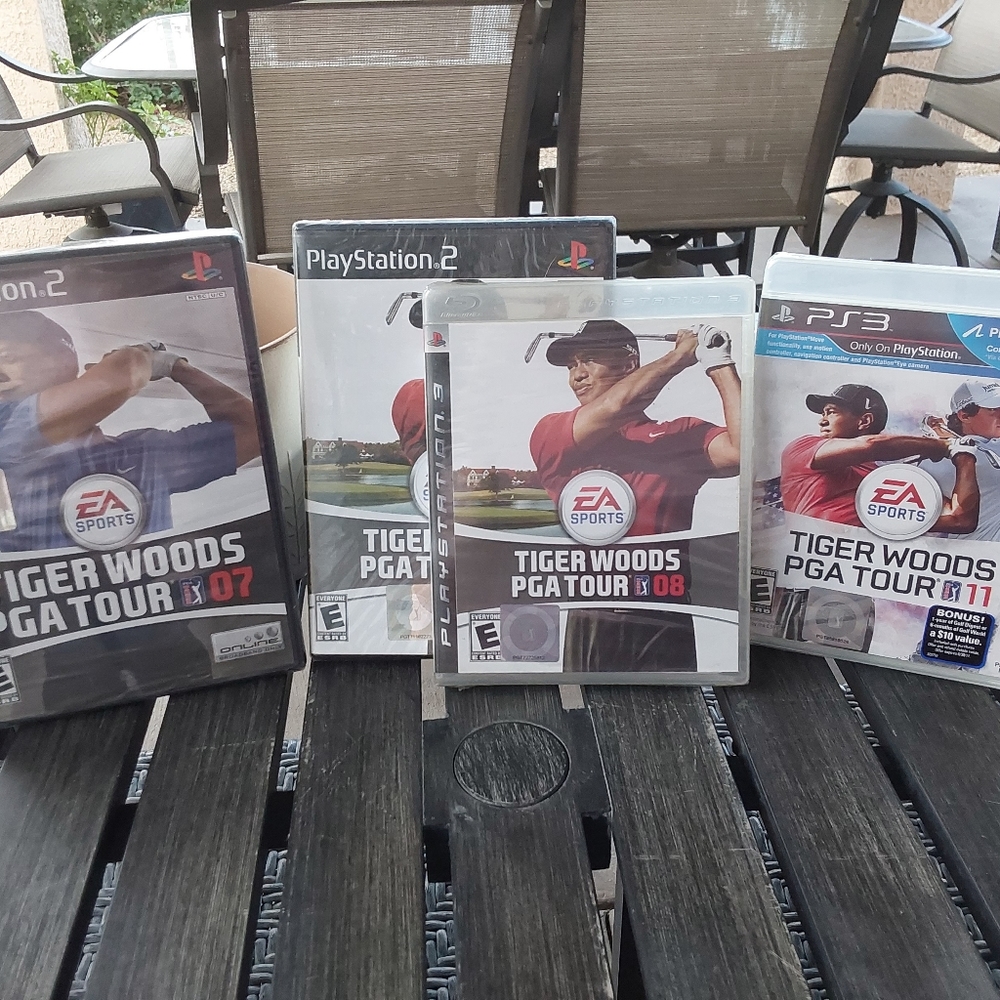 Playstation 2 and 3 Tiger Woods PGA tour 07, 08, 11